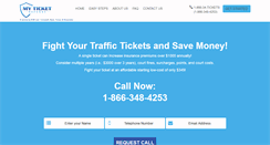 Desktop Screenshot of myticketdefense.com