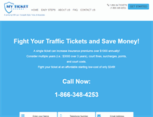 Tablet Screenshot of myticketdefense.com